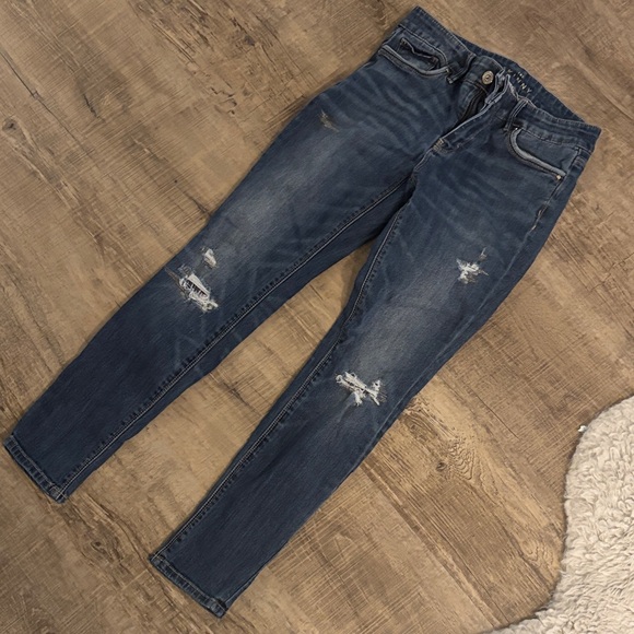 Women's WHBM Dark Blue Skinny Jeans - Picture 3 of 13